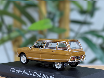 NOREV Citroën Ami 6 Club Break - Gold - 1/43 Diecast Car Scale Model - Free UK Delivery