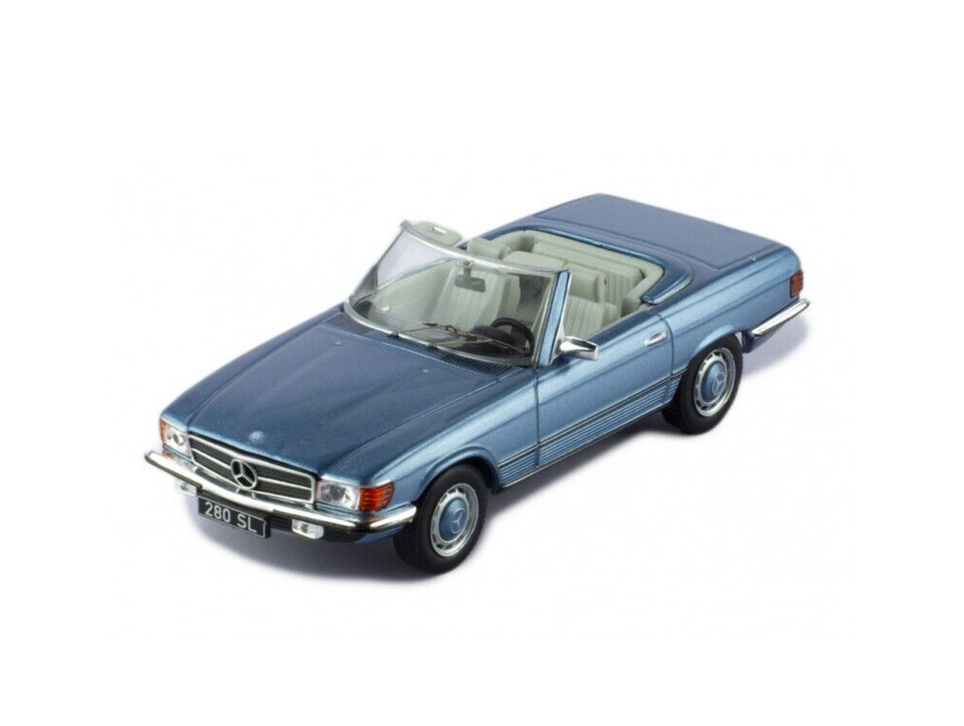 IXO CLC458N Mercedes-Benz 280 SL Cabriolet - Blue - 1/43 Diecast