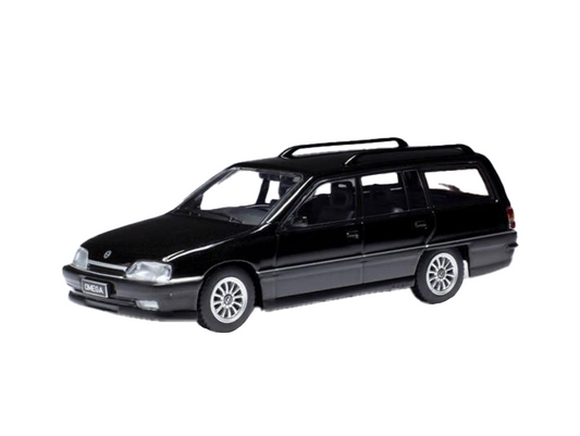IXO CLC444N Opel Omega A2 Caravan / Estate - Black - 1/43 Diecast Car Scale Model