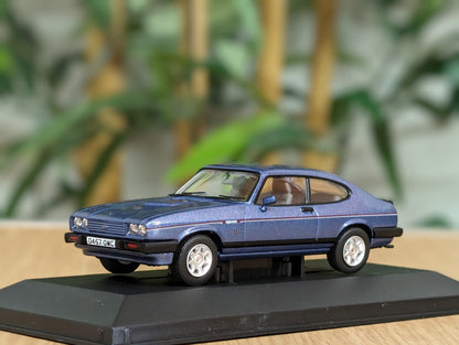 Corgi Vanguards - VA10822 - 1/43 Diecast Car Scale Model - Ford Capri 2.8 MK3 Injection Special - Paris Blue