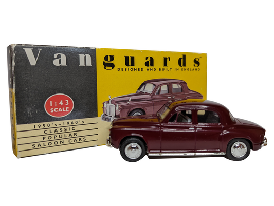 Vanguards 1/43 Diecast Car Scale Model - VA19000 - Rover P4 Saloon - Maroon