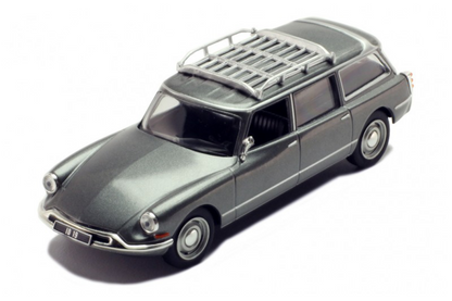 IXO CLC326N Citroen ID 19 Break - Metallic Grey - 1/43 Diecast Car Scale Model