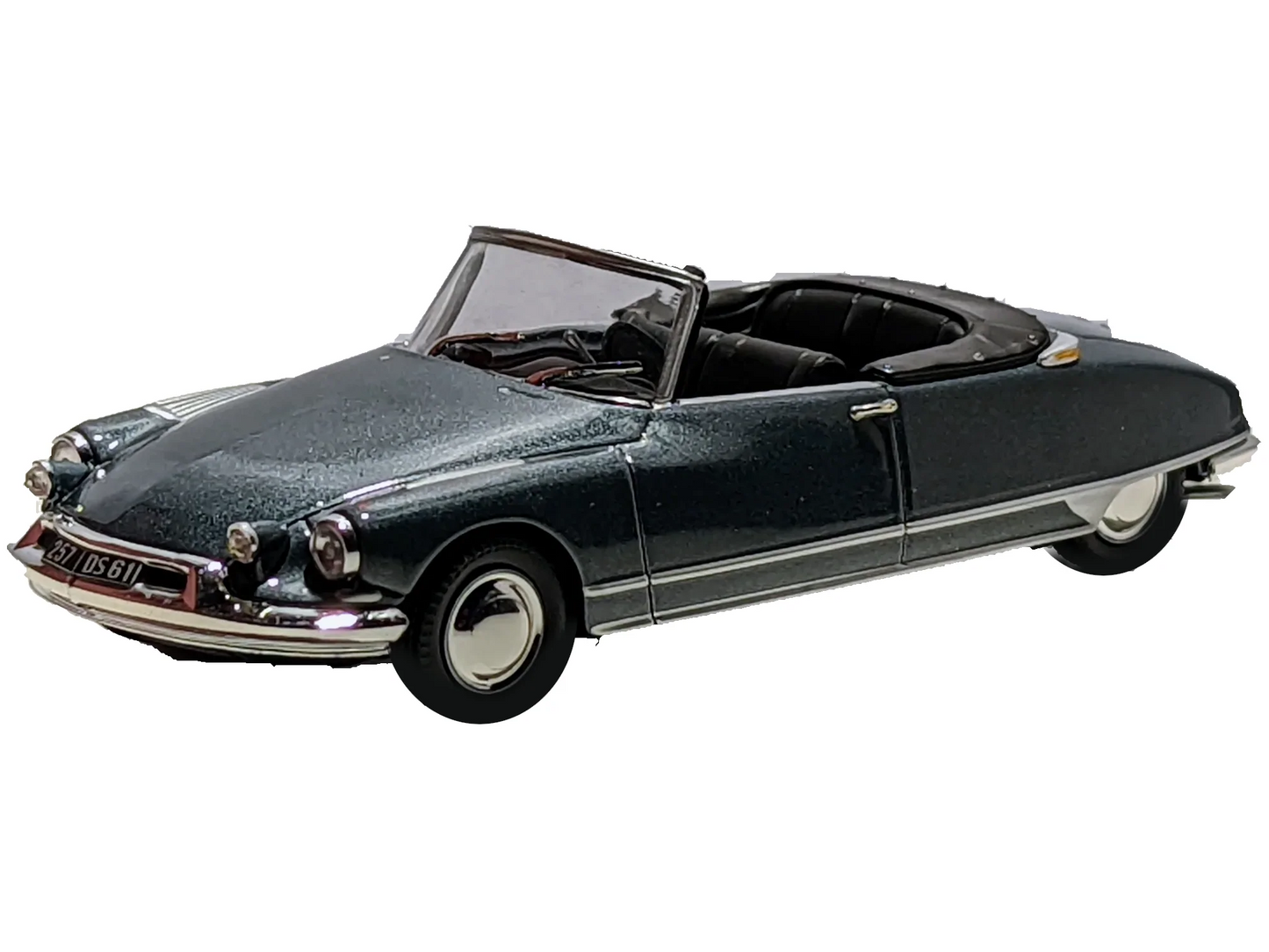 Pre-Owned NOREV 1/43 Diecast Car Scale Model - Citroen DS19 Cabriolet - Metallic Grey