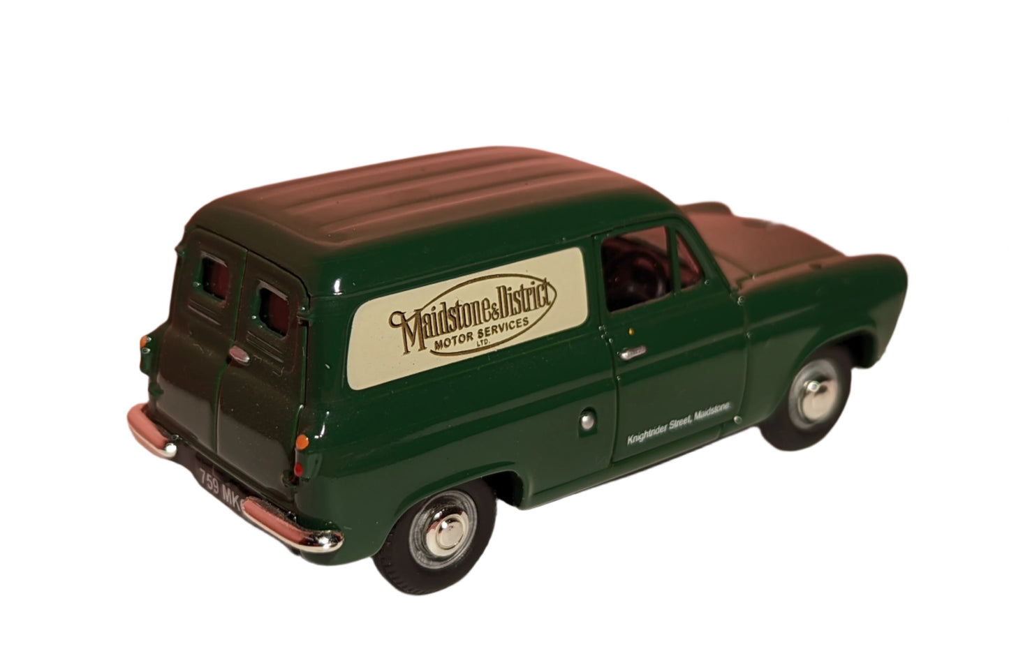 Corgi Vanguards 1/43 Scale Diecast Model - VA33002 - Ford 300E Thames Van - Green Maidstone & District