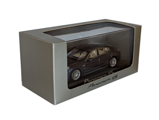 Minichamps Dealer Porsche Panamera - Metallic Blue - 1/43 Diecast Car Scale Model