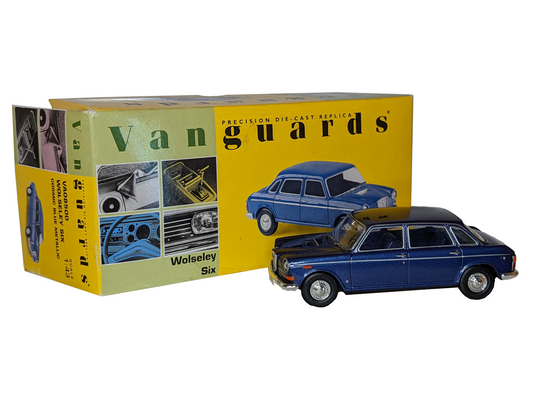Corgi Vanguards 1/43 Diecast Car Scale Model - VA08500 - Wolseley Six - Cosmic Blue