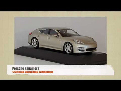 Minichamps Dealer Porsche Panamera - Metallic Silver - 1/43 Diecast Car Scale Model