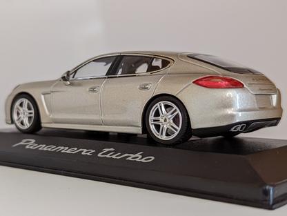 Minichamps Dealer Porsche Panamera - Metallic Silver - 1/43 Diecast Car Scale Model