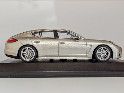 Minichamps Dealer Porsche Panamera - Metallic Silver - 1/43 Diecast Car Scale Model